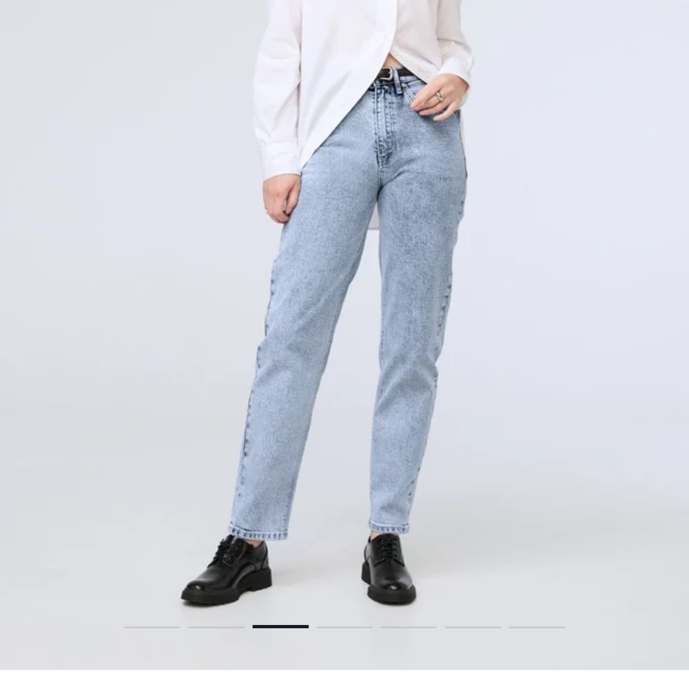 Duer Women's Midweight Denim High Rise Arc (Zip Fly) - Salt And Pepper.
